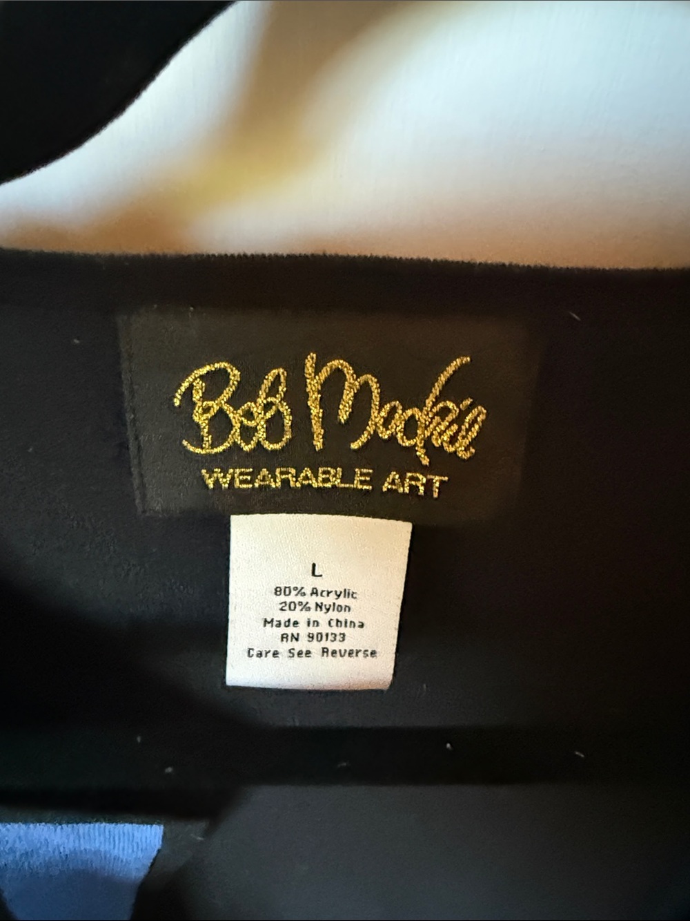 Bob Mackie Sweater - Wearable Art full-zip colorblock cardigan jacket - Picture 5 of 9
